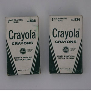 Vintage Crayola Crayons Binney & Smith Non Toxic NOS No 836 Made in the USA